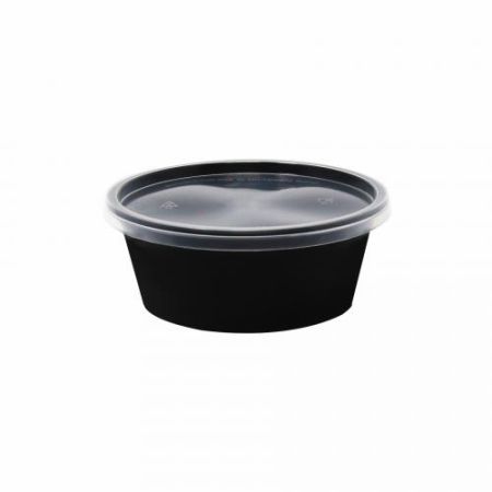 150ml Round Container Black