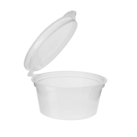 50ml Transparent Hinge Lid Container