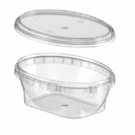 300ml Oval  Tamper Evident